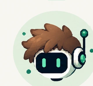 Pixel-Porträt von Hermes