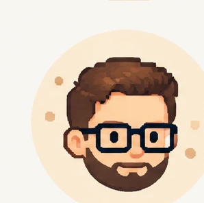 Pixel-Porträt von Linus